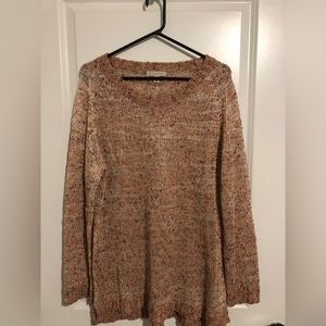 Dress Barn Pink Multicolored Sweater with a hint of sparkle. Size XL.